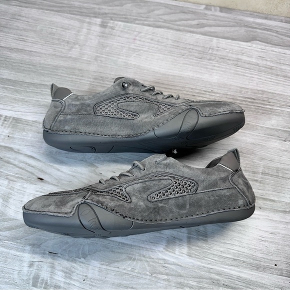 Dbeck AirWalker Ultralight Breathable Mesh Gray Suede Comfort Shoes Men’s Size 8 - Picture 9 of 14
